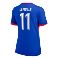 Frankrike Ousmane Dembele #11 Replika Hemmatröja Dam EM 2024 Kortärmad